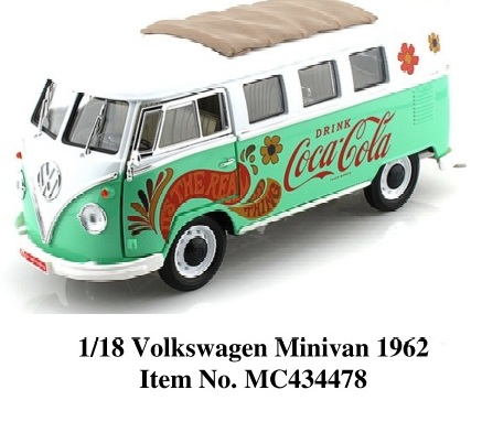 Motor City Classics Coca-Cola 1/18 Volkswagen Minivan 1962