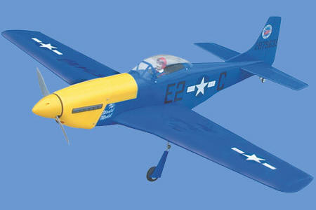 World Models P-51 MUSTANG (Blue) 46 ARTF