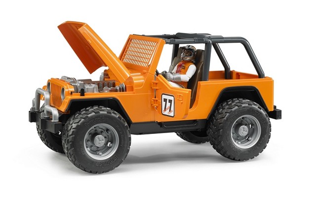 Bruder Jeep Cross Country Racer with Driver - Orange