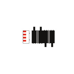 Ninco Quarter Straight Track (10 cm) - 2 pack