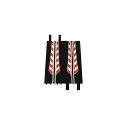 Ninco Chicane Adapter Half Straight Track - 2 pack