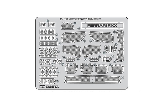 Tamiya 1/24 Ferrari FXX Photo Etched Parts