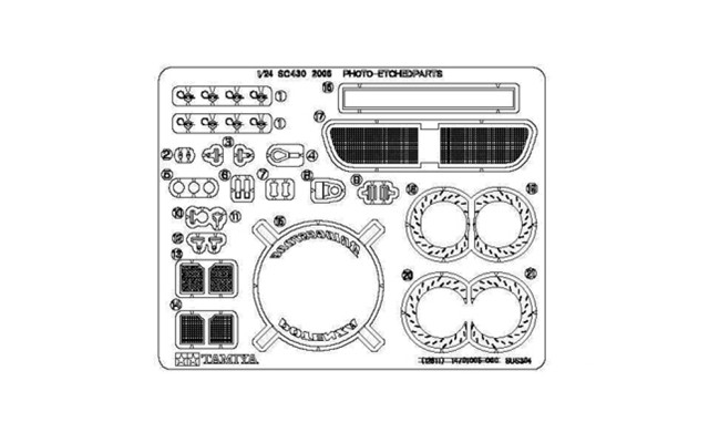 Tamiya 1/24 Lexus SC430 2006 GT Photo Etched Parts