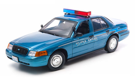 Greenlight 1/18 Crown Victoria Police Twilight (Blue) 2008