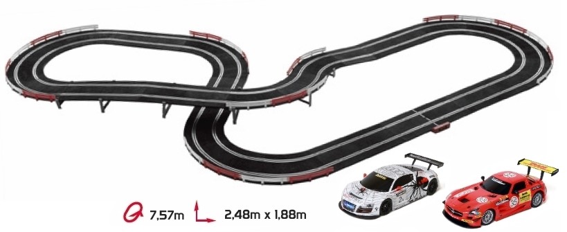 Ninco Starter Pro Set V.3 7,57m with Ninco 1 cars