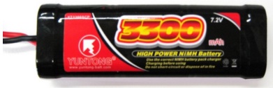 Yuntong 7.2v Ni-MH 3300maH Battery Pack