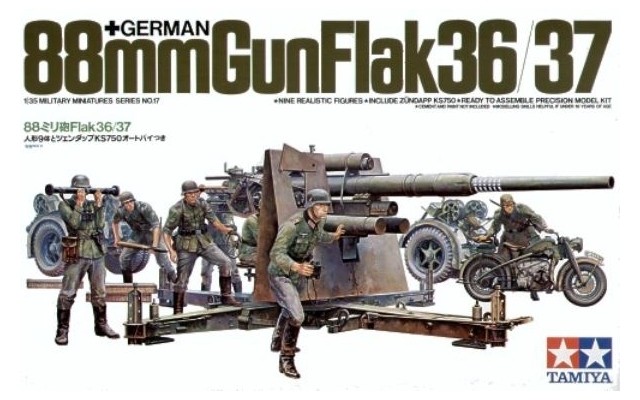 Tamiya 1/35 German 88mm Gun Flak 36/37