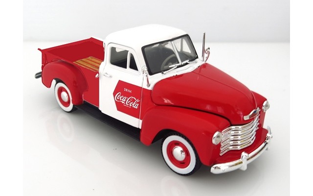 Motor City Classics Coca-Cola 1/32 1953 Chevy Pickup with Cooler