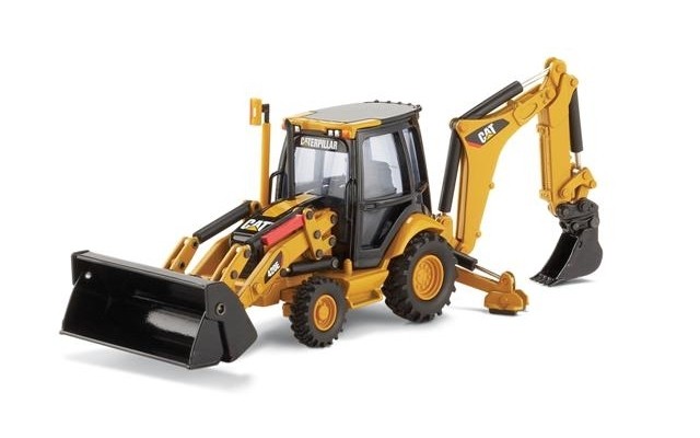 CAT/Norscot 1/50 420E Center Pivot Backhoe Loader with Work Tool