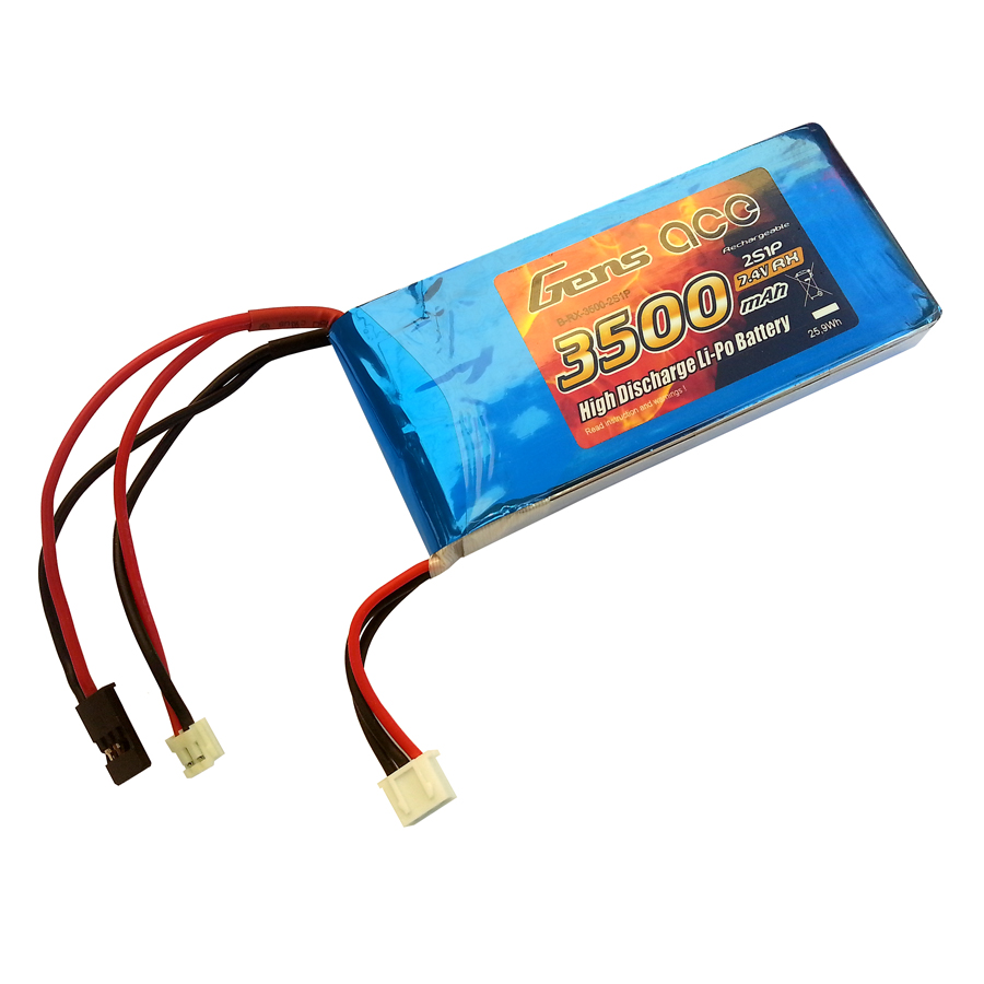 Gens Ace 2S1P 3500mAh 7.4V LiPo