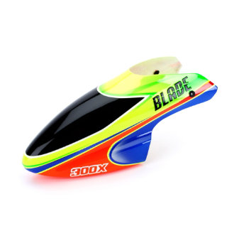 Blade 300 X Fiberglass Canopy, Green/Orange