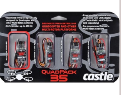Castle Creations Esc's m/rotor 4 pack 35a w/bec