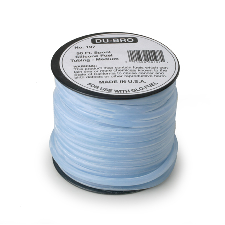 Du-Bro Silicone Fuel Blue Tubing, Medium, 50'