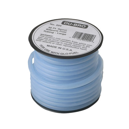 Du-Bro Silicone Fuel Tubing, Large, 30'