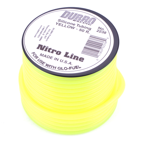 Du-Bro Silicone 50' Fuel Tubing, Yellow