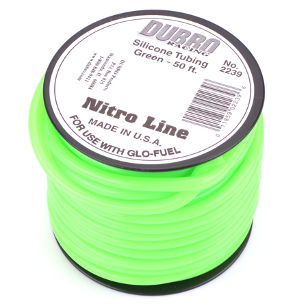Du-Bro Silicone 50' Fuel Tubing, Green