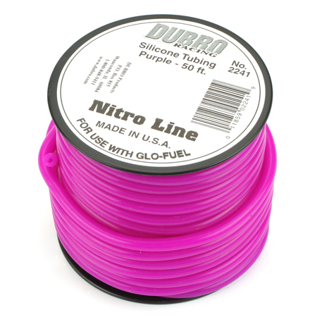 Du-Bro Silicone 50' Fuel Tubing, Purple