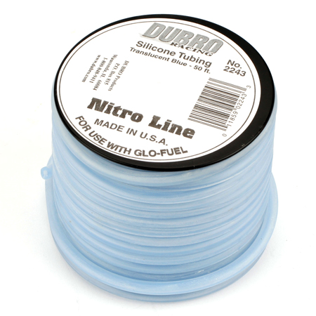 Du-Bro Silicone 50' Fuel Tubing, Blue