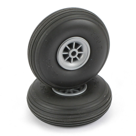 Du-Bro 2-1/2" Treaded Wheels
