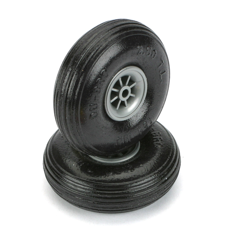 Du-Bro 2-1/2" Treaded Lite Wheels