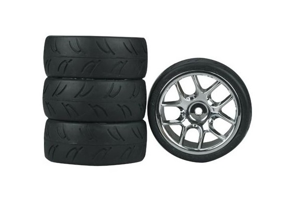 Dynamite 10-Spoke Chrome Wheel, U-Groove (4)