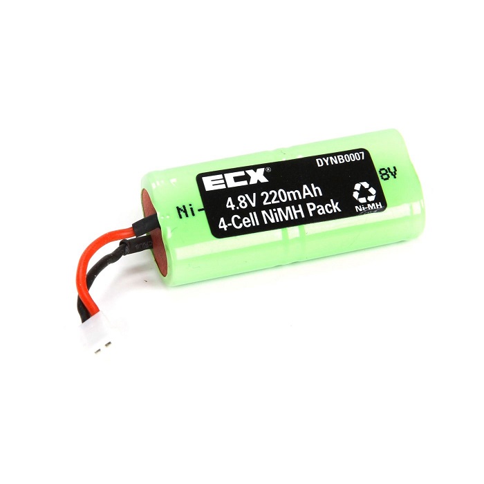 Dynamite 4.8V 220mAh 2/3AAANiMH 4C Flat: Micro SC