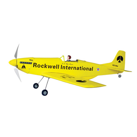 World Models  P-51 Mustang - EP  (Yellow)(Brushed Motor) ARTF
