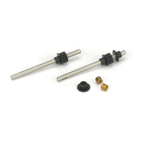 Blade B400 Tail Rotor Shaft and Drive Pulley (2)