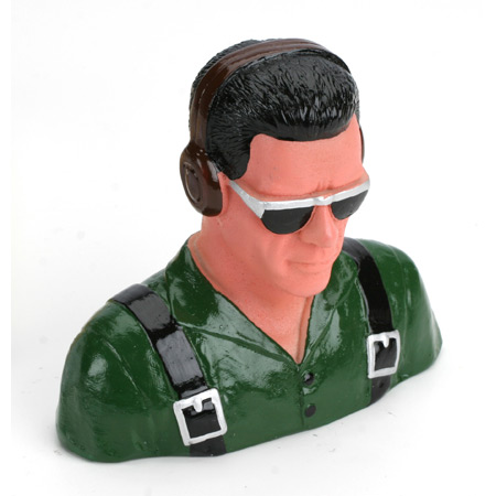 Hangar 9 1/5 Pilot, Civilian w/Headphones and Sun