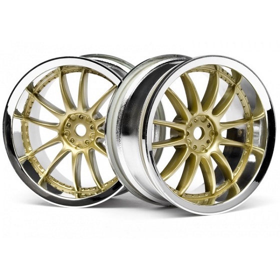 HPI WORK XSA 02C WHEEL 26MM CHROME/GOLD