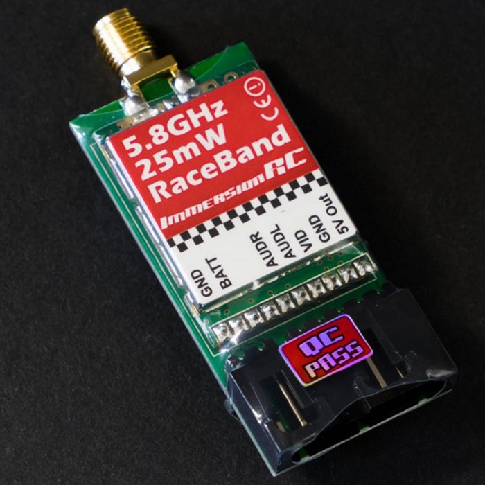 ImmersionRC FPV RaceBand 25mW, 5.8GHz, 15-Channel A/V Transmitte