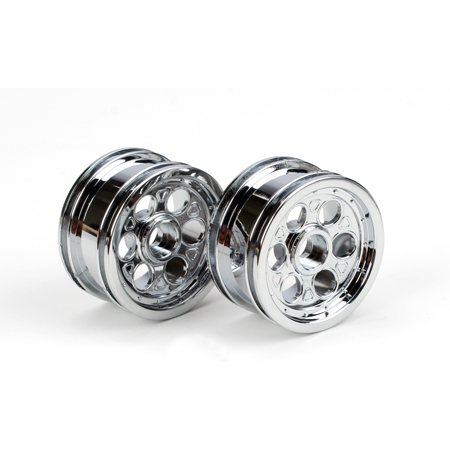 Losi / TLR Front Wheel,Narrow,Deep Dish,Chrome:Mini