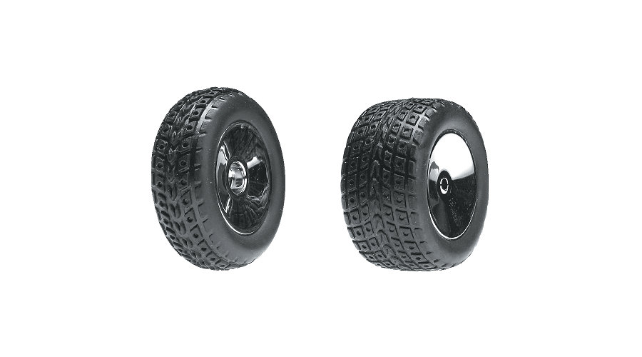 Losi / TLR Front/Rear Street Meat, Chrome,Mounted