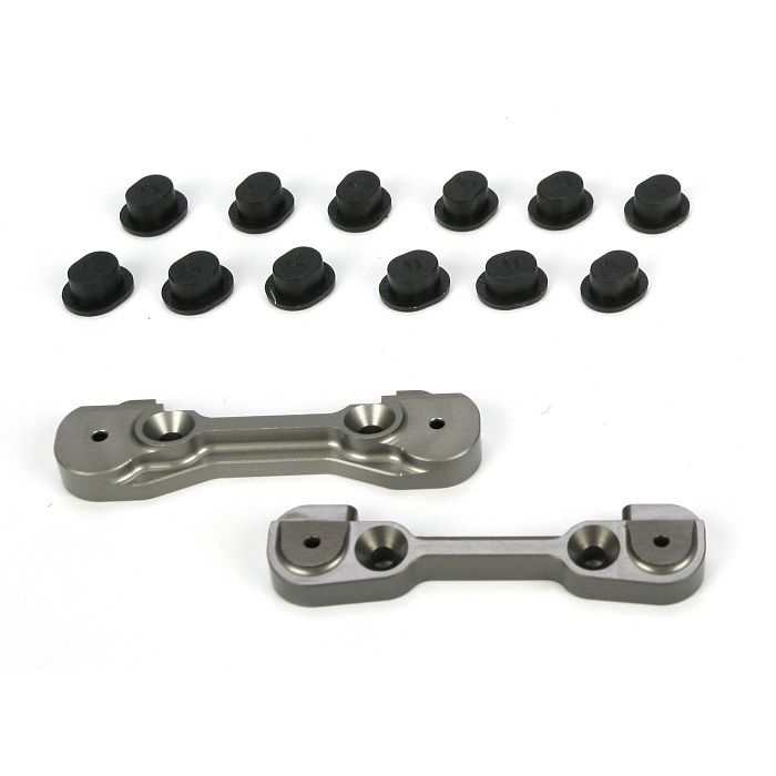 Team Losi Racing Adjustable Front Hinge Pin Holder Set: TEN
