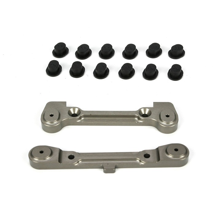 Team Losi Racing Adjustable Rear Hinge Pin Holder Set: TEN