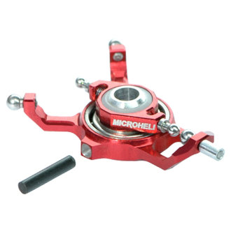 MicroHeli Precision CNC Aluminum X Swashplate (Red)