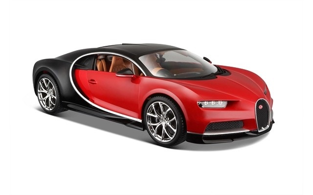 Maisto 1/24 Bugatti Chiron Black Red