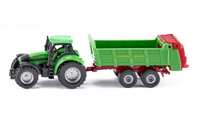 Siku 1/32 Deutz Tractor with Universal Manure Spreader