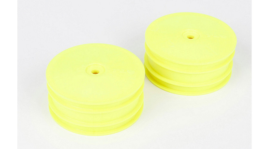 Team Losi Racing Front Wheel, Yellow (2): 22-4