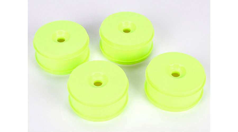 Team Losi Racing 1/8 Buggy Dish Wheel, Yellow (4): 8IGHT