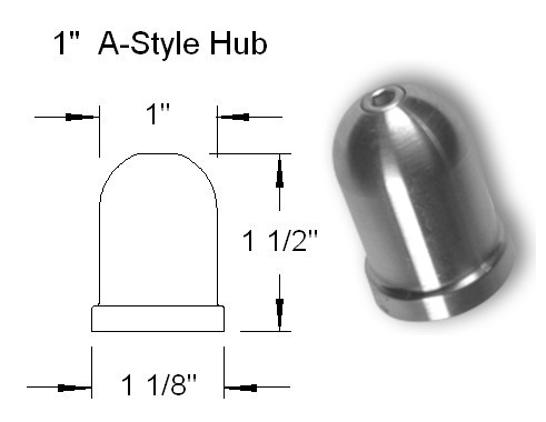 Tru Turn 1 Inch A-Style Prop Hub
