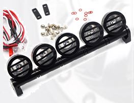 Yeahracing 1/10 Alum. Roof 5 White LED Set