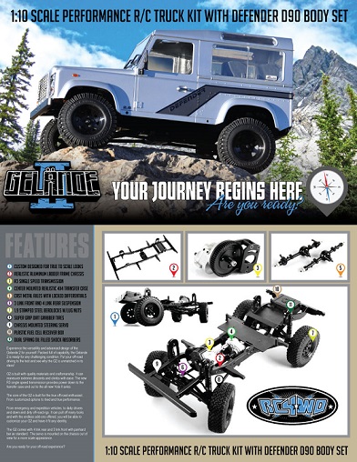 RC4WD 1/10 Gelande II Truck Kit w/Defender D90 Body Set
