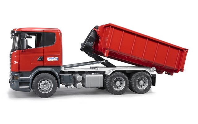 Bruder SCANIA R-Series Truck with Roll-Off-Container