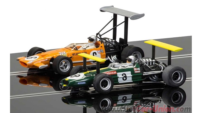 Scalextric Winged Legends Brabham BT26A & McLaren M7C