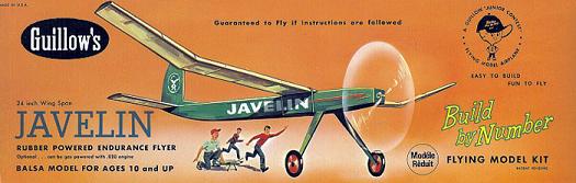 Guillow's 603 JAVELIN