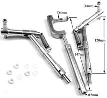 BlackHorse Landing Gear 3 set - with Shocks small Jet models