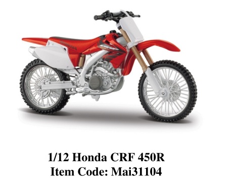 Maisto 1/12 Honda CRF 450R
