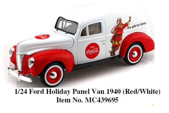 Motor City Classics Coca-Cola 1/24 Ford Holiday Panel Van 1940 (