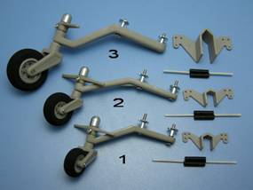 FlyModel Tail Wheel Bracket Scale 20 - 60